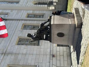 Boston Ma Harvard Tour -John Harvard Statue